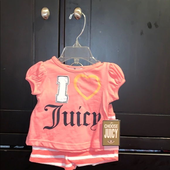 New Juicy Couture I ❤️ Juicy Short set 3-6 & 12-18 - Picture 6 of 8